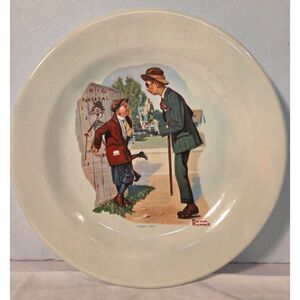 Norman Rockwell “Taint You” 1981 Ceramic Plate Vintage Collectible
